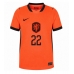 Maglie da calcio Paesi Bassi Denzel Dumfries #22 Prima Maglia Mondiali 2026  Manica Corta